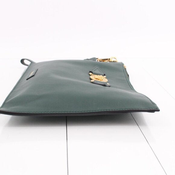 VERSACE Medusa Biggie Pouch In Green with Charm - Picture 4 of 13